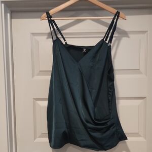 Emerald Green Women's Wrap Top